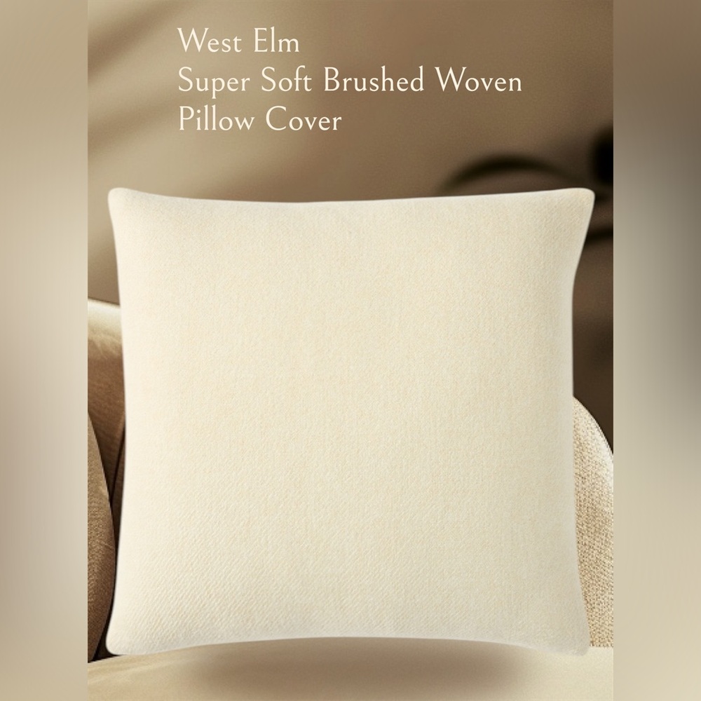 West Elm Brushed Pillow Cover